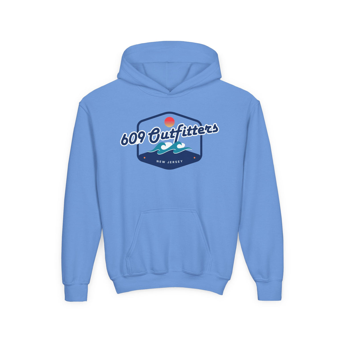 609 Outfitters Youth Heavy Blend Wave Logo Hooded Sweatshirt