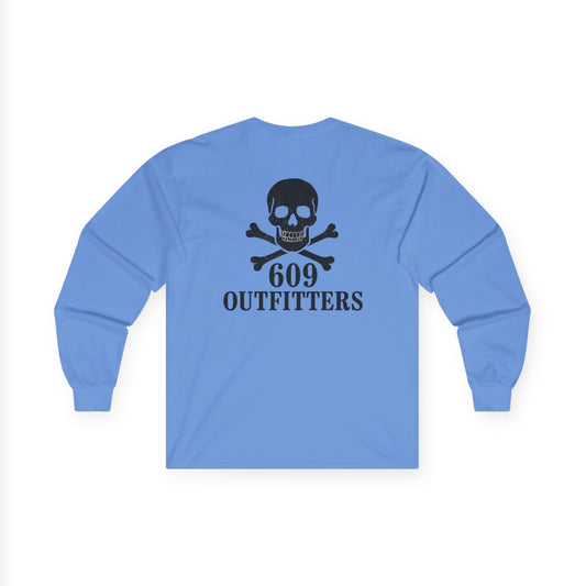 Men's Classic Skull and Bones Long Sleeve Tee
