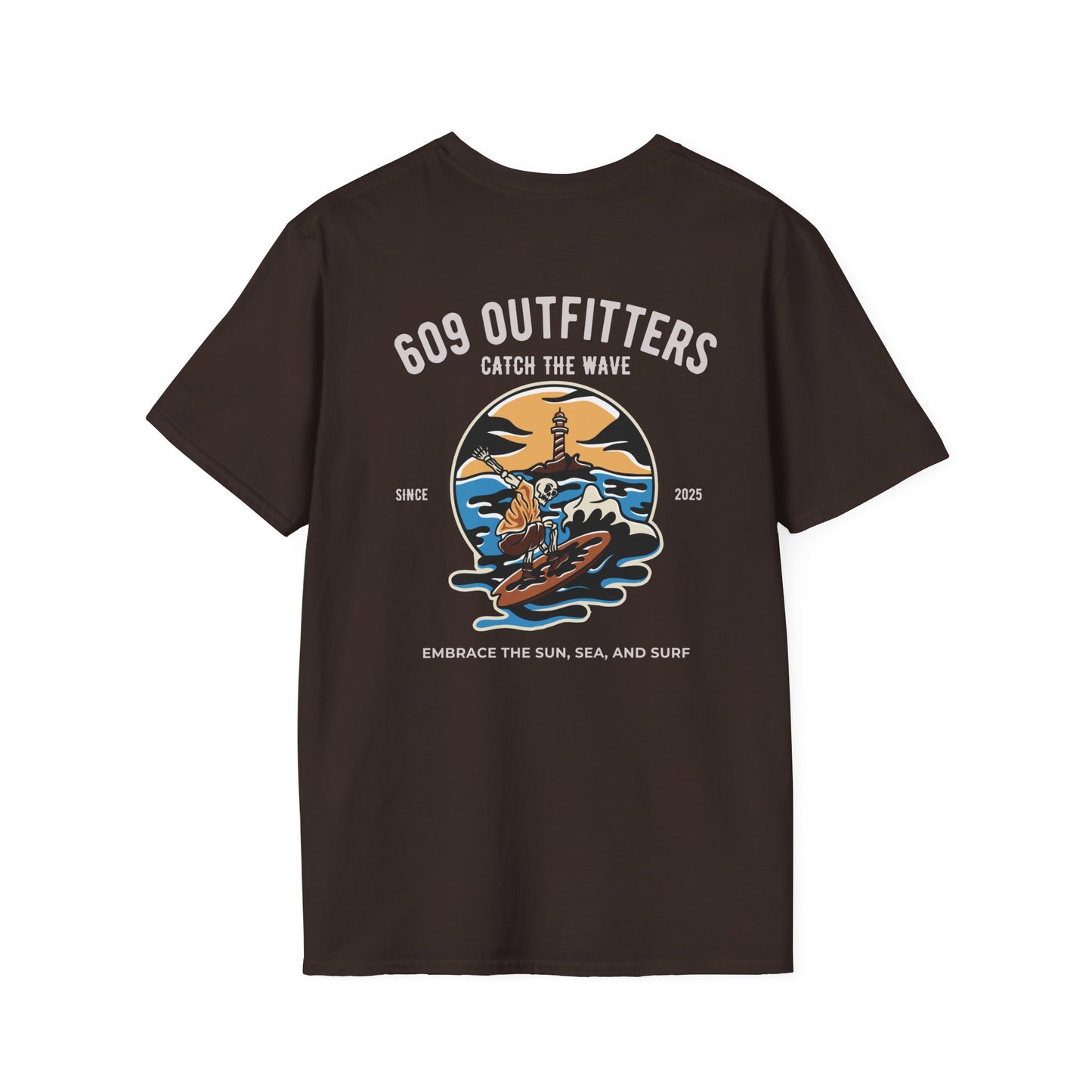 Contemporary Tee | Mens Surf Logo Chocolate