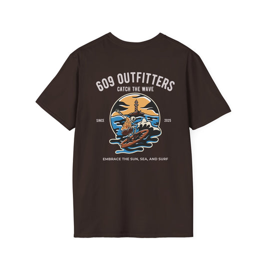 Contemporary Tee | Mens Surf Logo Chocolate
