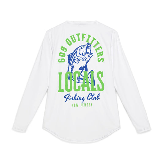 609 Locals Fishing Logo | Long Sleeve UV Sun Protection Top White